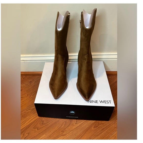 ‼️WOW‼️Nine West Boots Wyla Tan Western Booties sz 8‼️ - Picture 4 of 8